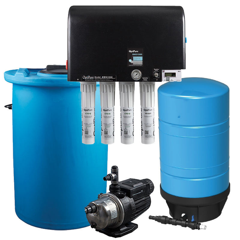 164-15550 $7971 w/ COUPONS OptiPure BWS1500/50 HF RO Water System