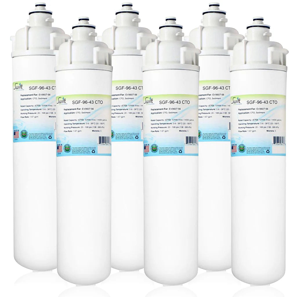 Swift Green Filters SGF-96-43 CTO Compatible Commercial Water Filter for EV9607-56, Made in USA