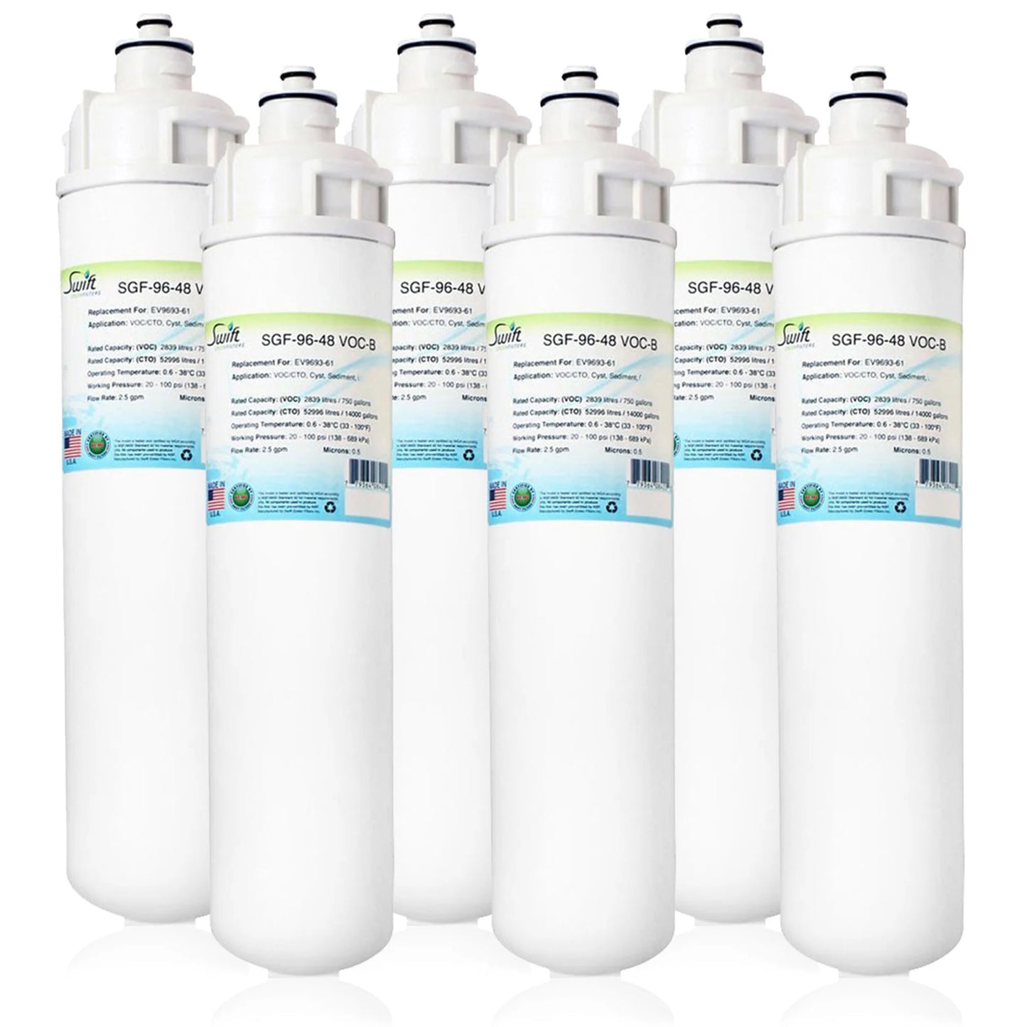 Swift Green Filters SGF-96-48 VOC-B Compatible Commercial Water Filter for EV9693-61, Made in USA