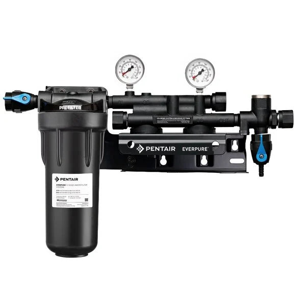 EV9293-02 $538 100% FREE SHIP w/ COUPONS Pentair Everpure Coldrink Insurice Twin Manifold w/ 10" Prefilter