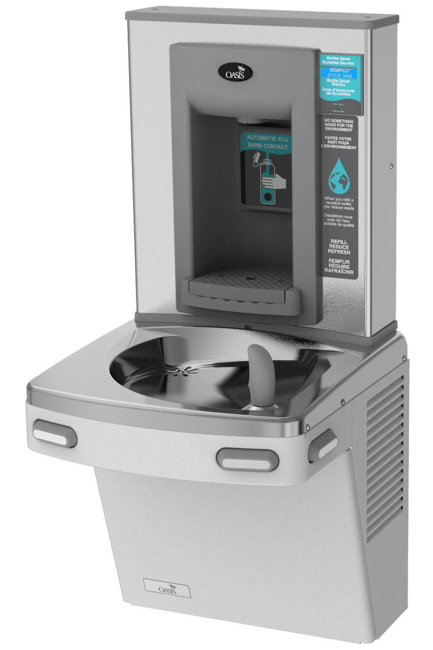 Oasis PGEBF Electronic VersaFiller Fountain w/ Bottle Filling (Non-Refrigerated) # 506013