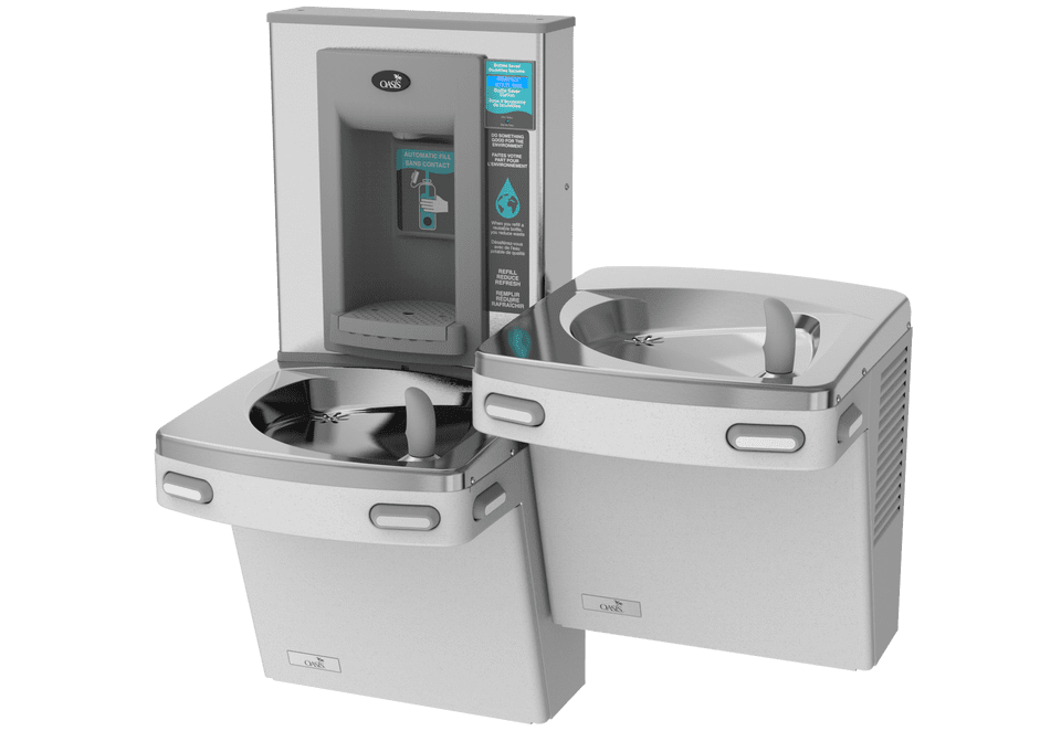 Oasis PGEBFSL Versacooler II W/ Electronic Bottle Filler in Grey # 507036 / 506011