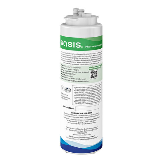 041670-001 Oasis Pharmaceutical Water Filter Cartridge for VersaFiller, Versacooler II, and RADII Bottle Fillers
