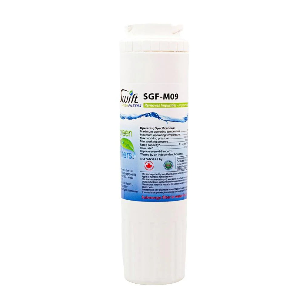 Swift Green Filters SGF-M9 Compatible Refrigerator Water Filter for UKF8001, EDR4RXD1, FILTER 4, EFF-6007A, 46-9005, 46-9006, CLCH101, Made in USA