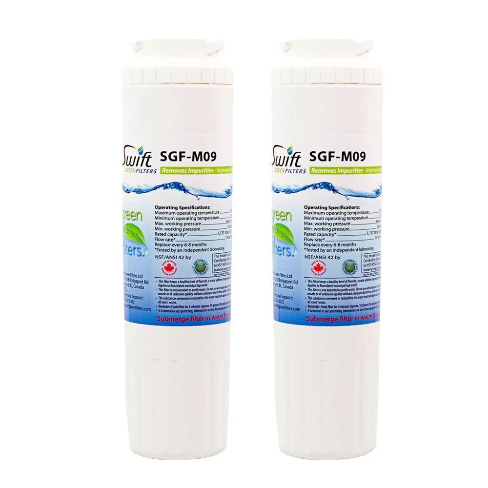 Swift Green Filters SGF-M9 Compatible Refrigerator Water Filter for UKF8001, EDR4RXD1, FILTER 4, EFF-6007A, 46-9005, 46-9006, CLCH101, Made in USA