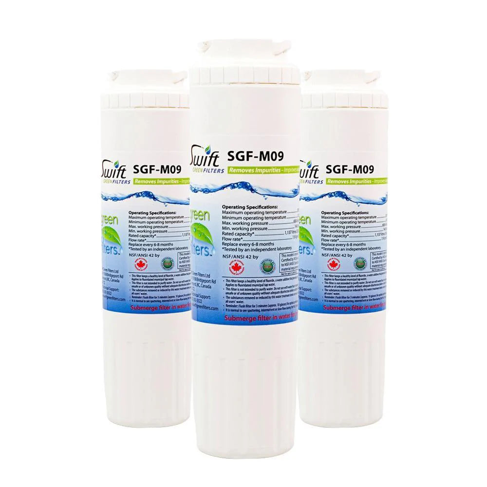 Swift Green Filters SGF-M9 Compatible Refrigerator Water Filter for UKF8001, EDR4RXD1, FILTER 4, EFF-6007A, 46-9005, 46-9006, CLCH101, Made in USA