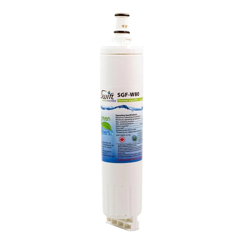 Swift Green Filters SGF-W80 Compatible Refrigerator Water Filter for 4396508, 4396510, EDR5RXD1, FILTER 5, Made in USA