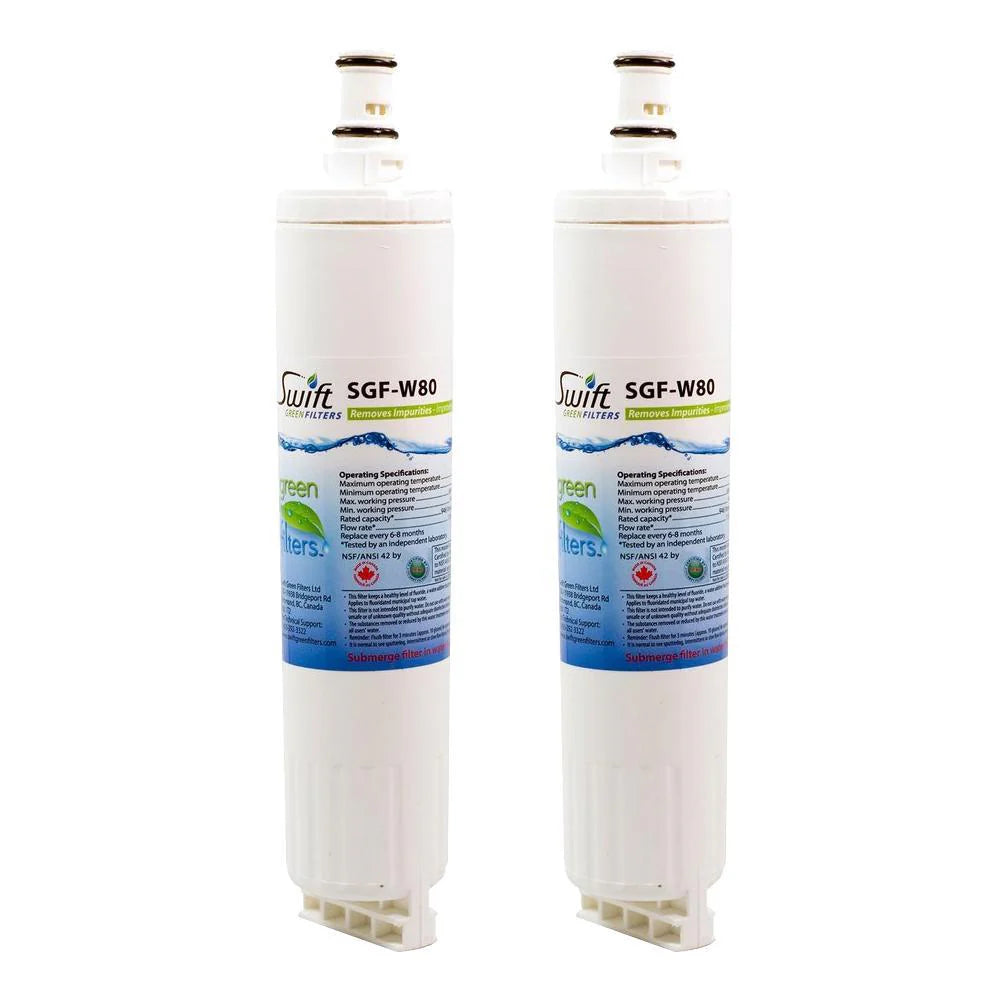 Swift Green Filters SGF-W80 Compatible Refrigerator Water Filter for 4396508, 4396510, EDR5RXD1, FILTER 5, Made in USA