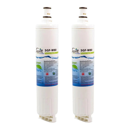 Swift Green Filters SGF-W80 Compatible Refrigerator Water Filter for 4396508, 4396510, EDR5RXD1, FILTER 5, Made in USA