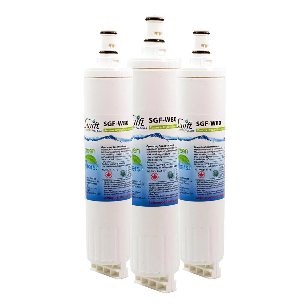 Swift Green Filters SGF-W80 Compatible Refrigerator Water Filter for 4396508, 4396510, EDR5RXD1, FILTER 5, Made in USA