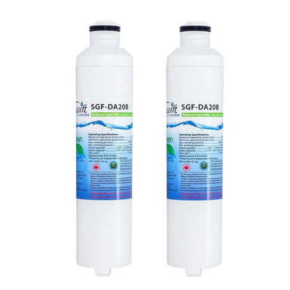 Swift Green Filters SGF-DA20B Compatible Refrigerator Water Filter for DA29-0020B, DA2900019A, DA2900020A, DA97-08006A-B, DA97-08006B, Made in USA