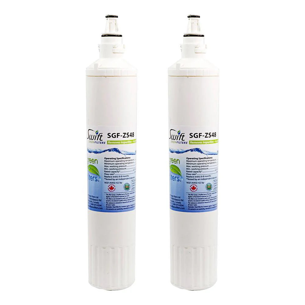 Swift Green Filters SGF-ZS48 Compatible Refrigerator Water Filter for Sub-Zero 4204496, 4290510, 4204490, EWF-8003A, Pro 48, Made in USA