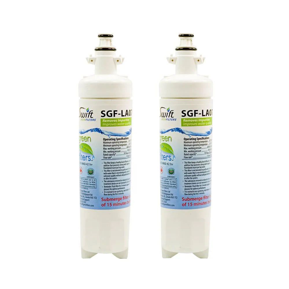 Swift Green Filters SGF-LA07 Compatible Refrigerator Water Filter for LG LT700-P, 46-9690, ADQ36006102, ADQ36006101,EFF-6032A, PH21410, Made in USA