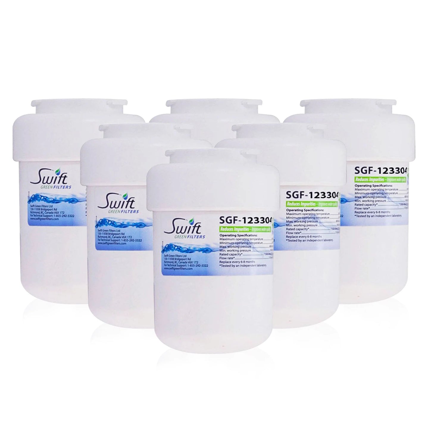 Swift Green Filters SGF-123304 Compatible Refrigerator Water Filter for Amana 1252704, EFF-6021A, 46-9014, Made in USA