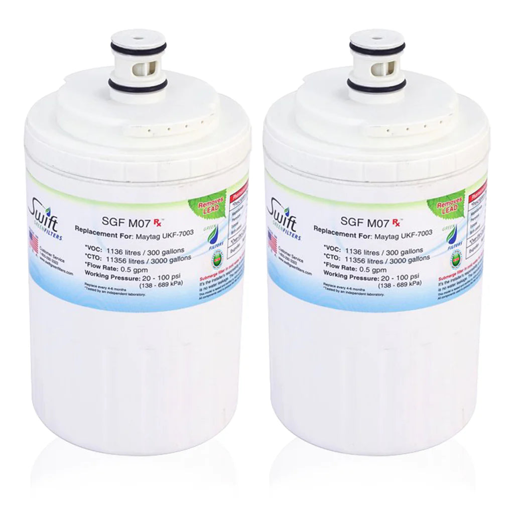 Swift Green Filters SGF-M07 Rx Compatible Refrigerator Water Filter for UKF7003, UKF7001, EDR7D1, Filter 7, Made in USA