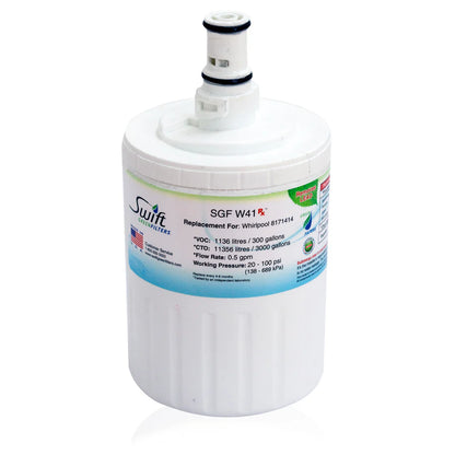 Swift Green Filters SGF-W41 Rx Compatible Refrigerator Water Filter for EDR8D1, FILTER 8, 46-9002, 8171413, 8171414, NLC200, Made in USA