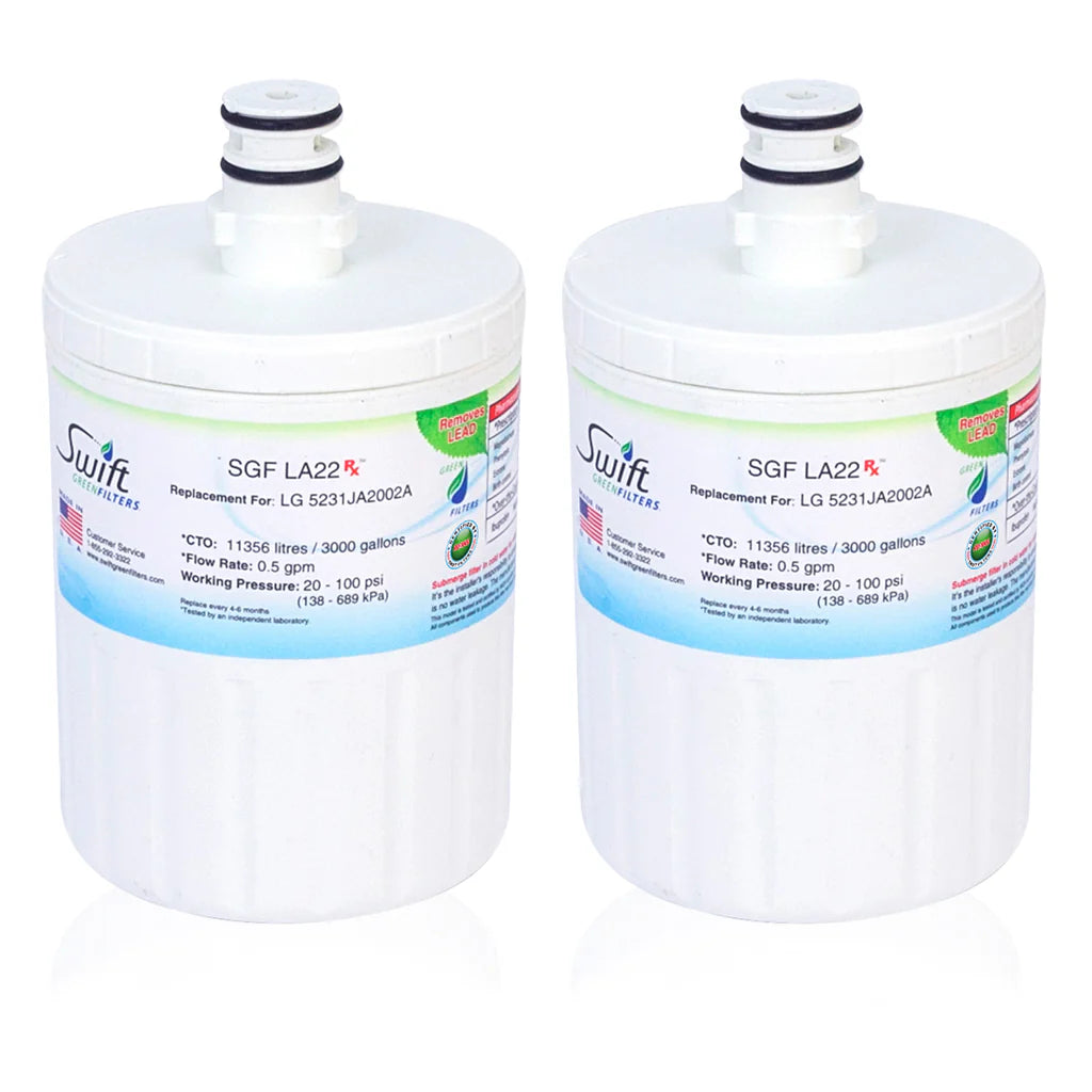 Swift Green Filters SGF-LA22 Rx Compatible Refrigerator Water Filter for LT500P, 5231JA2002A, 46-9890, EFF-6005A, Made in USA