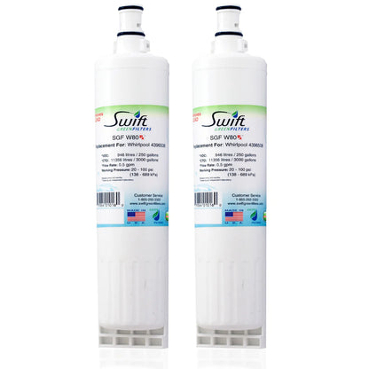 Swift Green Filters SGF-W80 Rx Compatible Refrigerator Water Filter for 4396508, 4396510, EDR5RXD1, FILTER 5, Made in USA