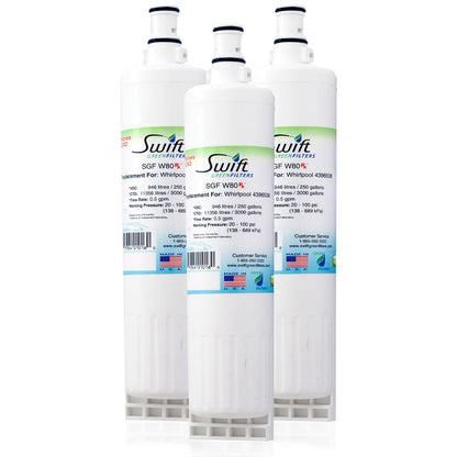 Swift Green Filters SGF-W80 Rx Compatible Refrigerator Water Filter for 4396508, 4396510, EDR5RXD1, FILTER 5, Made in USA