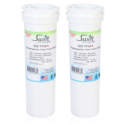 Swift Green Filters SGF-FP48 Rx Compatible Refrigerator Water Filter for 836848, WF296, EFF6017, 67003662, Made in USA