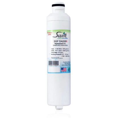 Swift Green Filters SGF-DA20B Rx Compatible Refrigerator Water Filter for DA29-0020B, DA2900020A, DA97-08006A-B, DA97-08006B, HAF-CIN, HAF-CIN-EXP, EFF-6027A, Made in USA