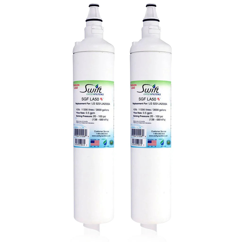 Swift Green Filters SGF-LA50 Rx Compatible Refrigerator Water Filter for LT600P, 5231JA2006A, 46-9990, EFF-6003A, EFF-6004A, Made in USA