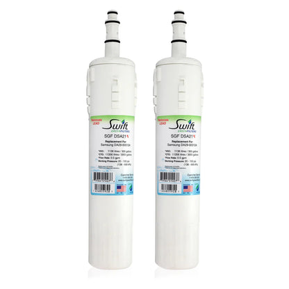 Swift Green Filters SGF-DSA21 Rx Compatible Refrigerator Water Filter for DA29-00012A, DA29-00012B, DA61-00159A, EFF-6006A-8, Made in USA