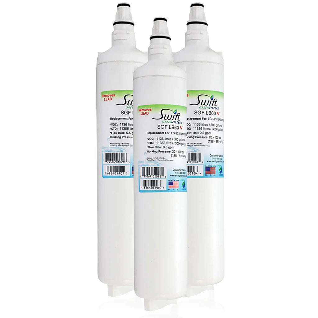 Swift Green Filters SGF-LB60 Rx Compatible Refrigerator Water Filter for LT600P, 5231JA2006A and 46-9990, Made in USA