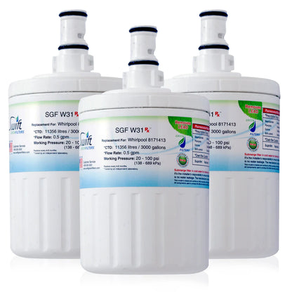 Swift Green Filters SGF-W31 Rx Compatible Refrigerator Water Filter for 8171413, EDR8D1, 46-9002, Made in USA