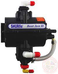 166-257-00  $154 SHURflo 100% FREE SHIP w/ COUPONS Beer Ace II Pump 3/8' Barb 90° Nylon Fittings 3.0GPM 70 psi CO2 Operated