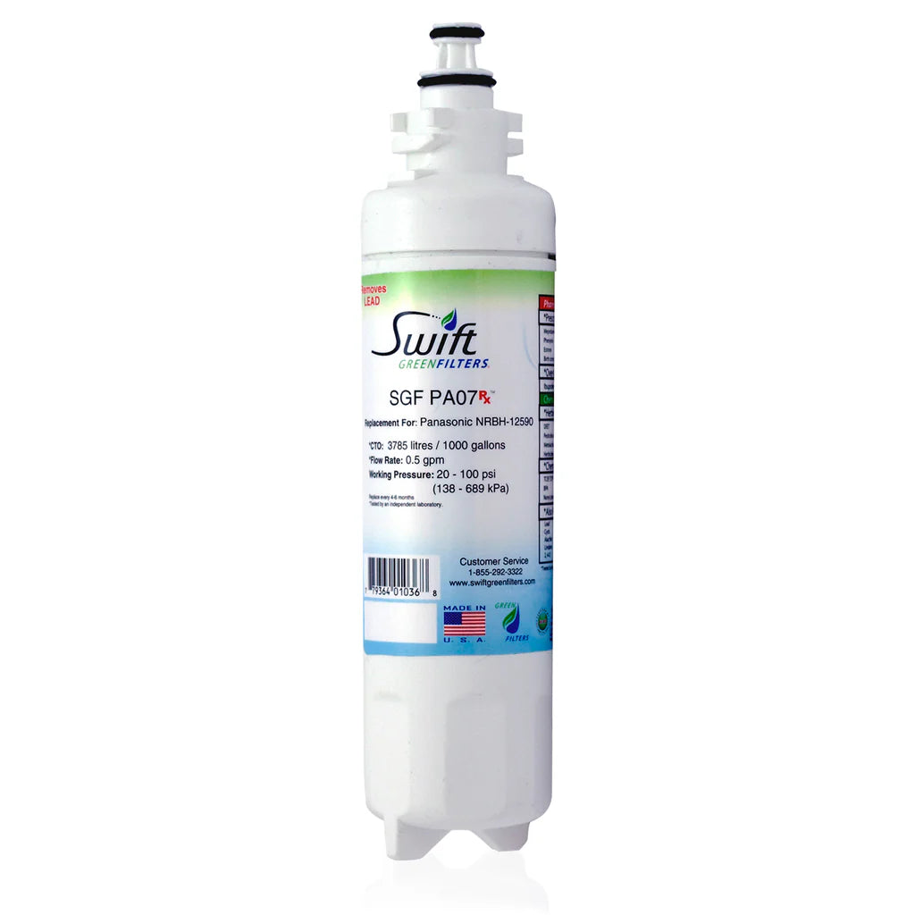 Swift Green Filters SGF-PA07 Rx Compatible Refrigerator Water Filter for NRBH-125950, NR-B53V1, NR B54X1, Made in USA