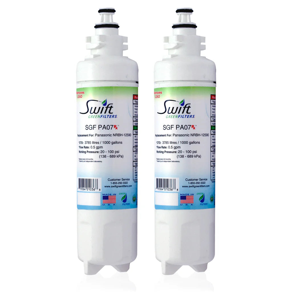 Swift Green Filters SGF-PA07 Rx Compatible Refrigerator Water Filter for NRBH-125950, NR-B53V1, NR B54X1, Made in USA