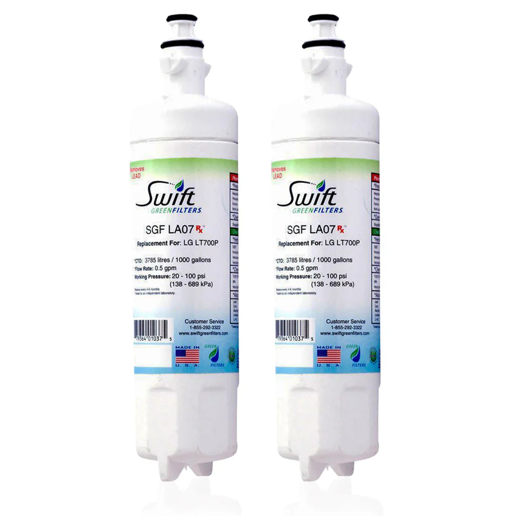 Swift Green Filters SGF-LA07 Rx Compatible Refrigerator Water Filter for LT700-P, 46-9690, ADQ36006102, EFF-6032A, Made in USA