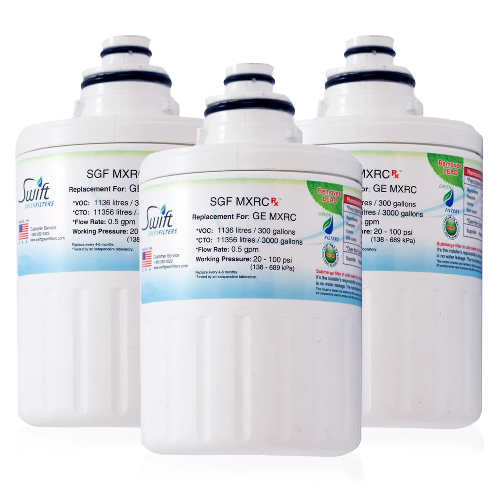 Swift Green Filters SGF-MXRC Rx Compatible Refrigerator Water Filter for FXRC, MXRC, FXRT, 469905, Made in USA