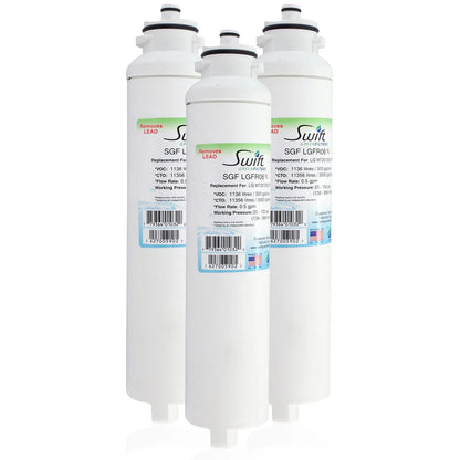 Swift Green Filters SGF-LGFR06 Rx Compatible Refrigerator Water Filter for M7251242FR-06, M7251252FR-06, M7251253-06, M7251253F-06, M725123F-06 and EFF-6028A, Made in USA