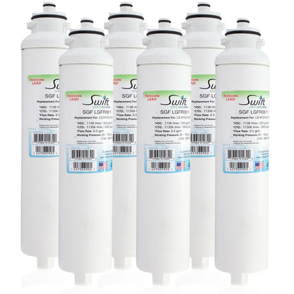 Swift Green Filters SGF-LGFR06 Rx Compatible Refrigerator Water Filter for M7251242FR-06, M7251252FR-06, M7251253-06, M7251253F-06, M725123F-06 and EFF-6028A, Made in USA