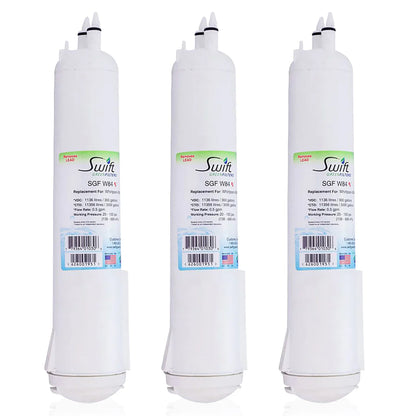 Swift Green Filters SGF-W84 Rx Compatible Refrigerator Water Filter for 4396841, 4396710, EDR3RXD1, EFF-6016A, EFF-6008A, EDR3RXD1, Made in USA