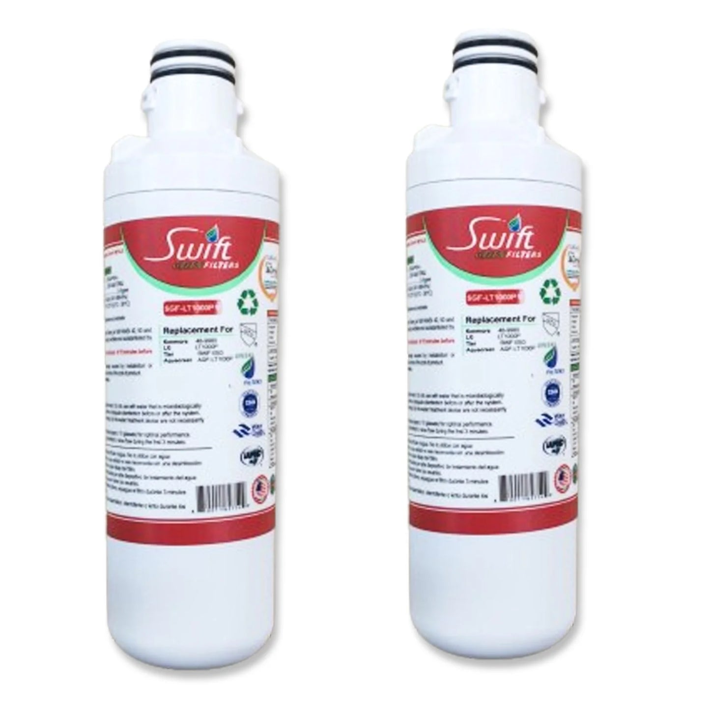 Swift Green Filters SGF-LT1000P Rx Compatible Refrigerator Water Filter for LT1000P, AQF-LT1000P, RWF1053, MDJ64844601,46-9980 & LT120F Made in USA