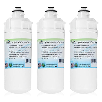 Swift Green Filters SGF-96-04 VOC-L-S-B Compatible Commercial Water Filter for EV9634-06, Made in USA