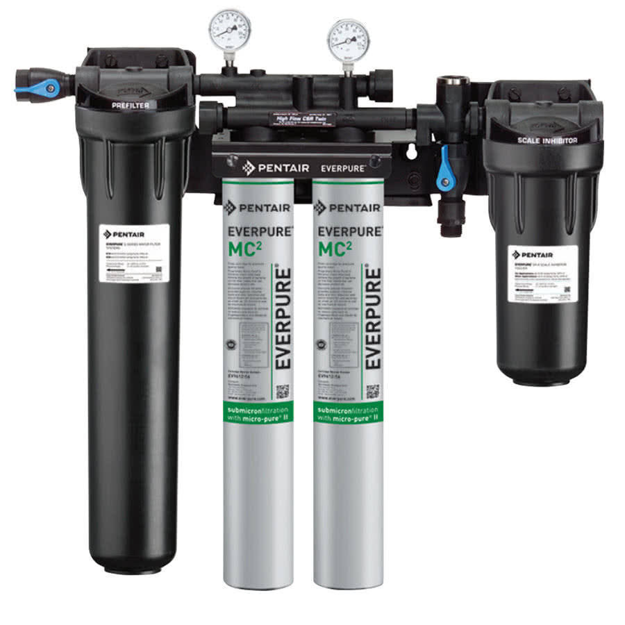 EV9330-42 $990 Pentair Everpure High Flow CSR Twin-MC² Water Filtration System