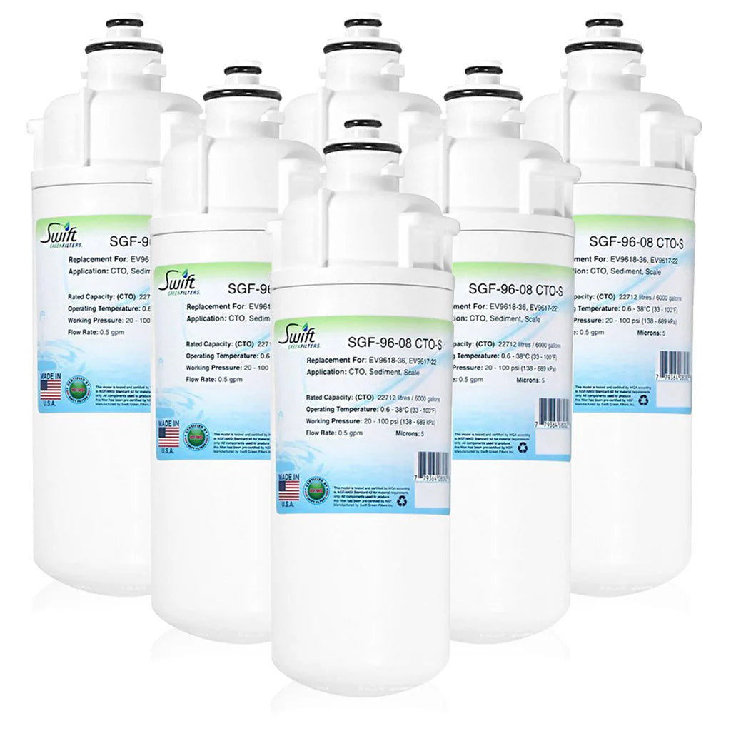 Swift Green Filters SGF-96-08 CTO-S Compatible Commercial Water Filter for EV9618-36, EV9617-22, Made in USA