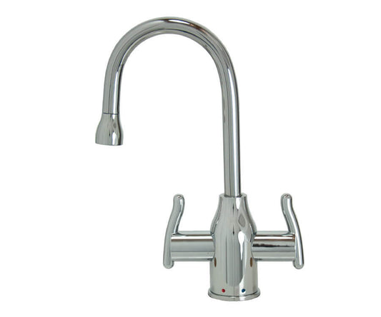 MT1841-NL Mountain HOT / COLD Faucet w/ Contemporary Round Body & Industrial Lever Handles (**Color Options Available)
