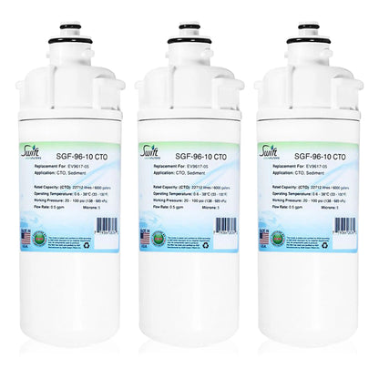 Swift Green Filters SGF-96-10 CTO Compatible Commercial Water Filter for EV9617-05, Made in USA