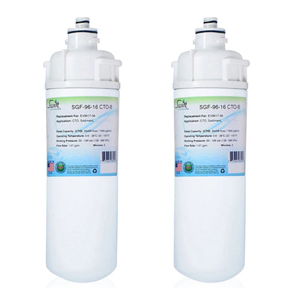 Swift Green Filters SGF-96-16 CTO-B Compatible Commercial Water Filter for EV9617-36, Made in USA