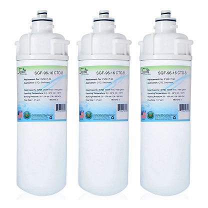 Swift Green Filters SGF-96-16 CTO-B Compatible Commercial Water Filter for EV9617-36, Made in USA