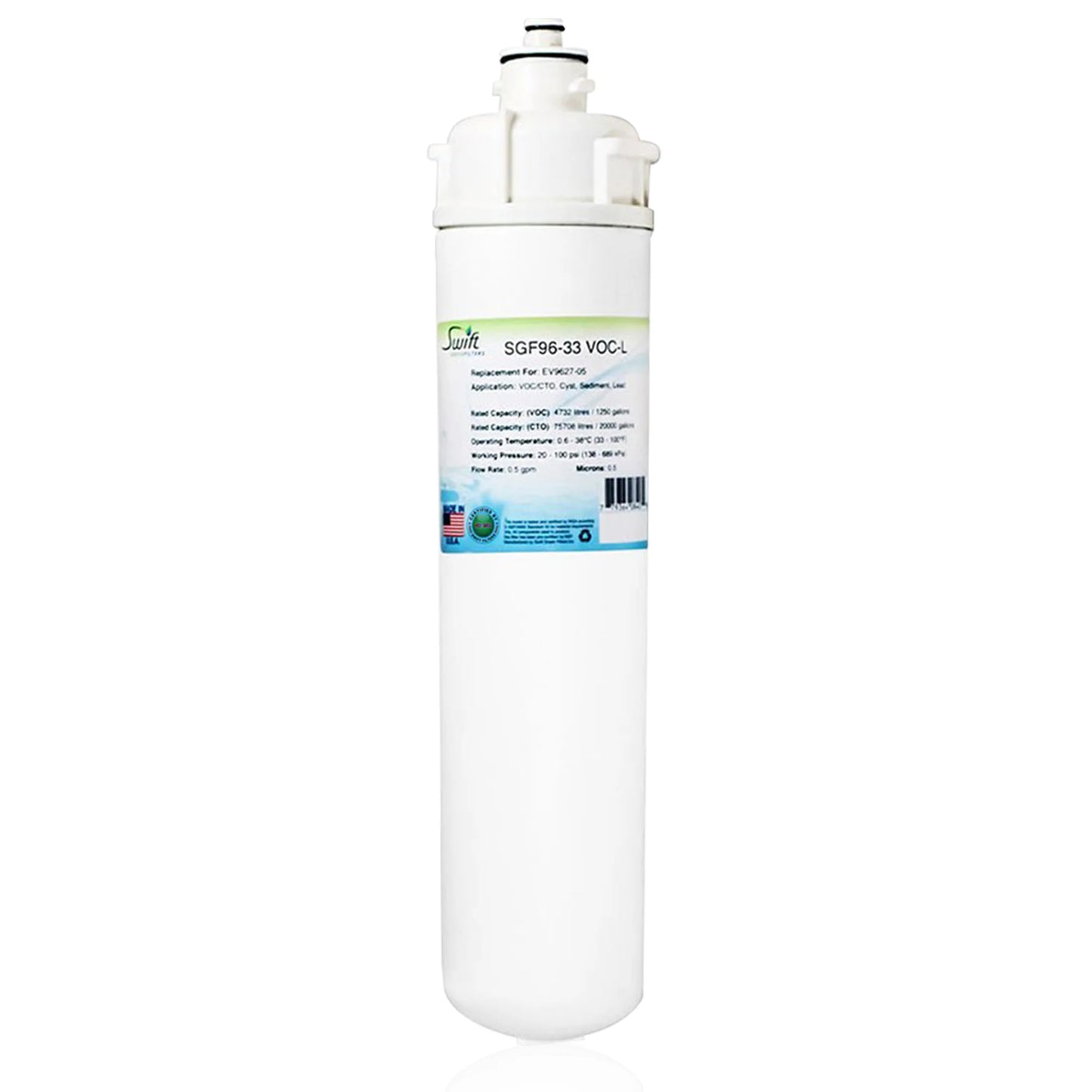 Swift Green Filters SGF-96-33 VOC-L Compatible Commercial Water Filter for EV9627-05, Made in USA