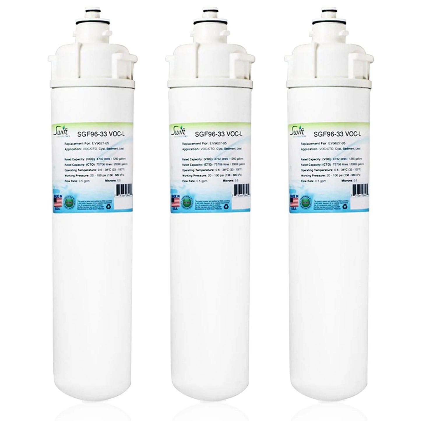 Swift Green Filters SGF-96-33 VOC-L Compatible Commercial Water Filter for EV9627-05, Made in USA