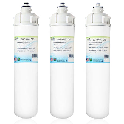 Swift Green Filters SGF-96-43 CTO Compatible Commercial Water Filter for EV9607-56, Made in USA