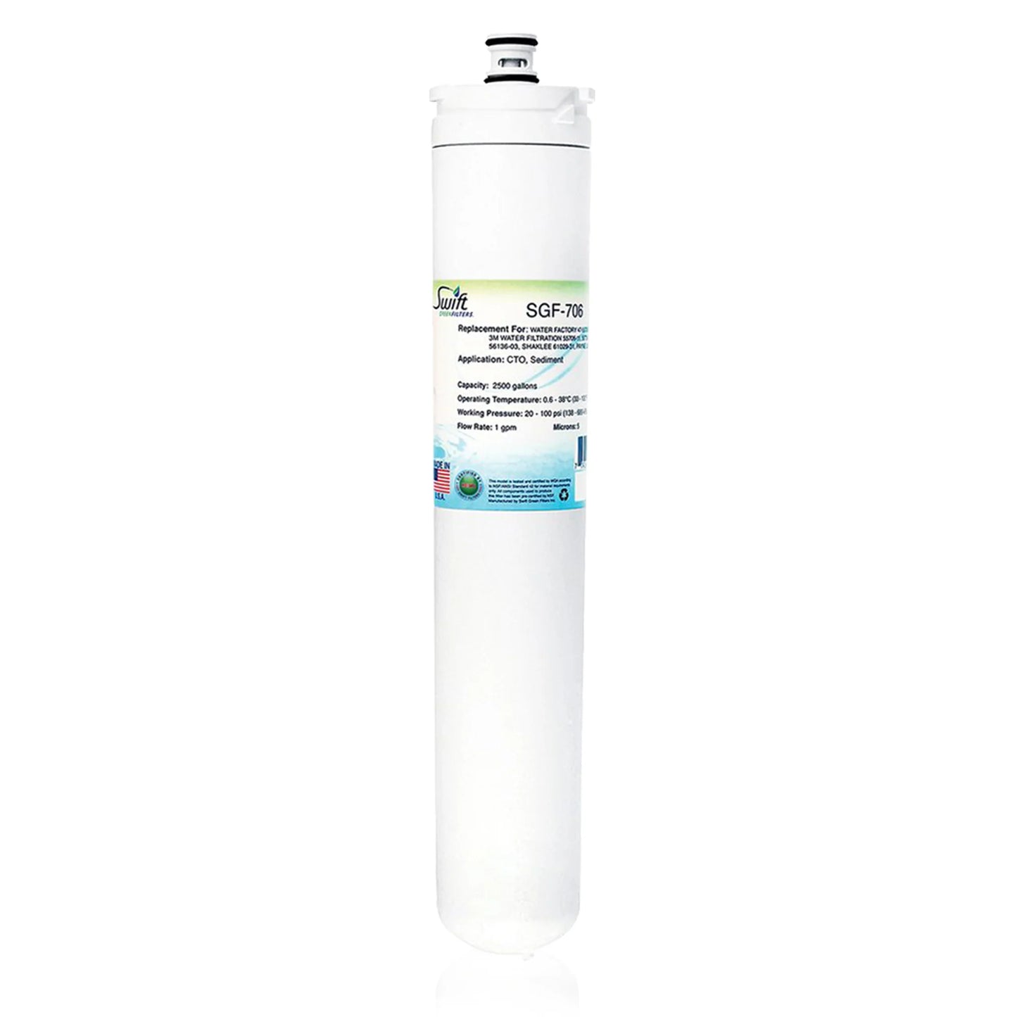Swift Green Filters SGF-706 Compatible Commercial Water Filter for 47-55706G2, 47-55709CM , Made in USA
