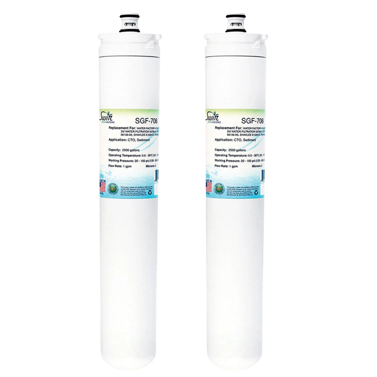 Swift Green Filters SGF-706 Compatible Commercial Water Filter for 47-55706G2, 47-55709CM , Made in USA